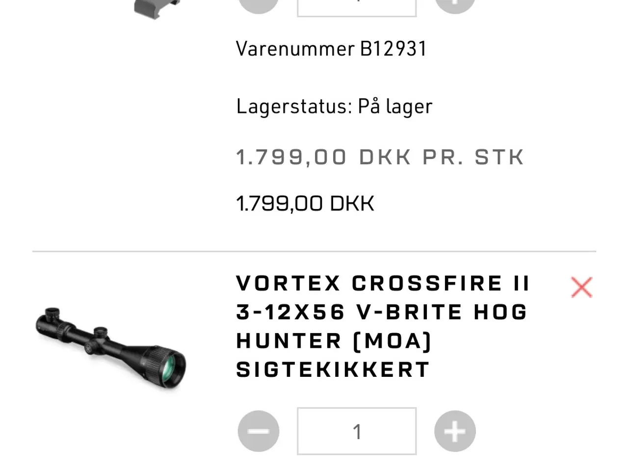 Billede 6 - Vortex hoghunter crossfire ll 3-12x56
