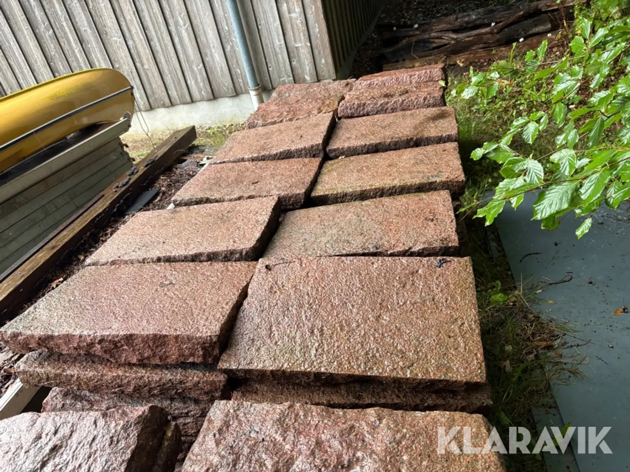 Billede 9 - Granit sten Bornholmsk Granit Rød 140 hele sten