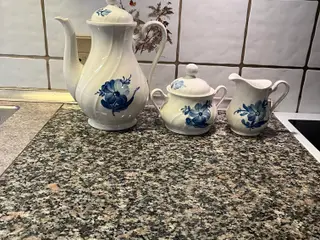 Kaffekande flødekande sukkerskål