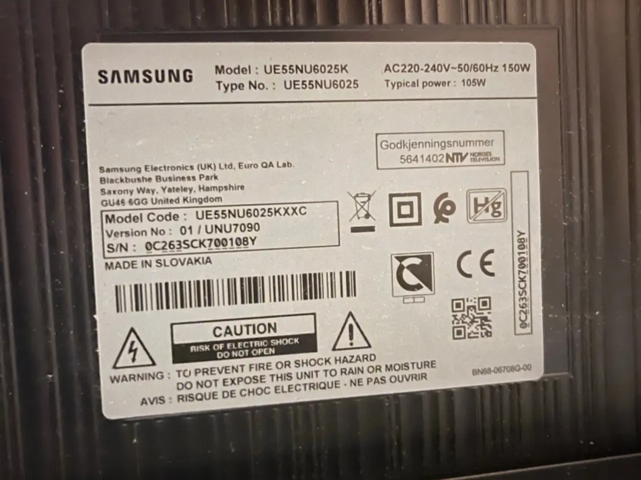Billede 2 - Samsung UE55NU6025K 55" fladskærms TV