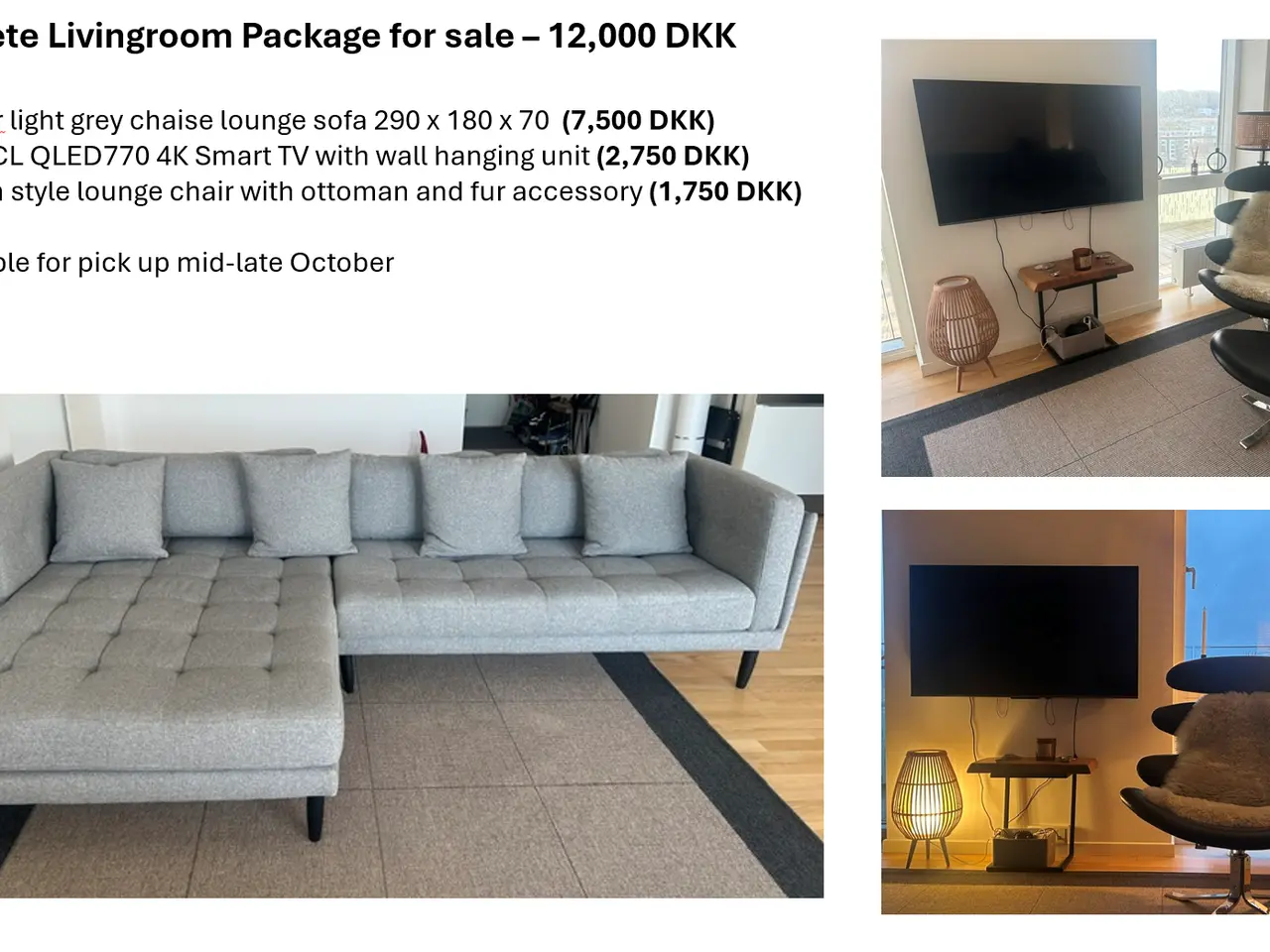 Billede 2 - Stylish Furniture Package (Sofa, TV, Beds, Chair)
