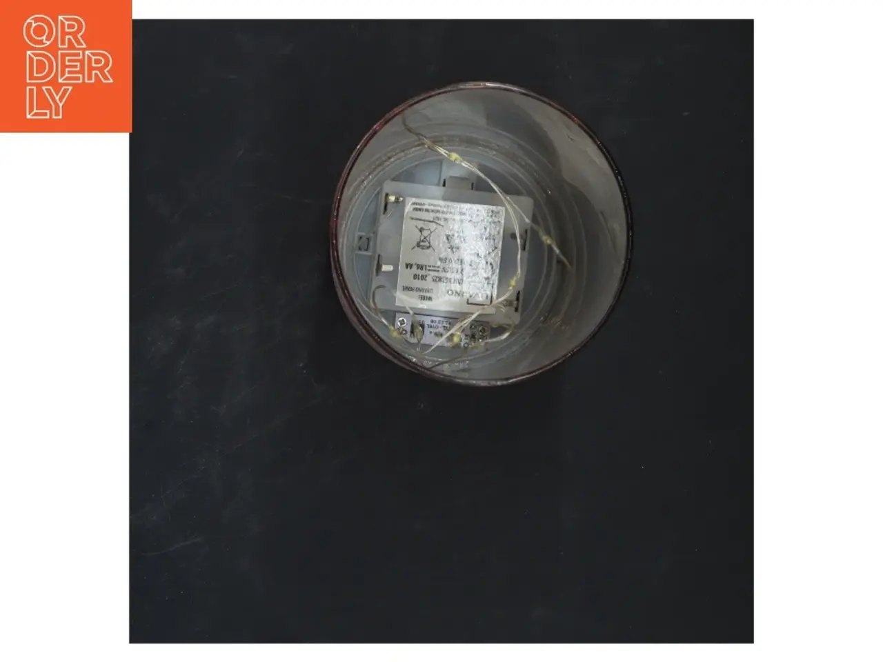 Billede 2 - Rund kobber lampe (str. 20x9 cm)