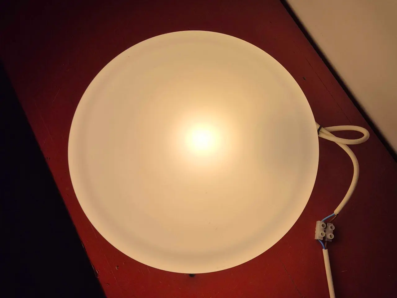 Billede 4 - Rund plafond i opalglas til loft eller væg