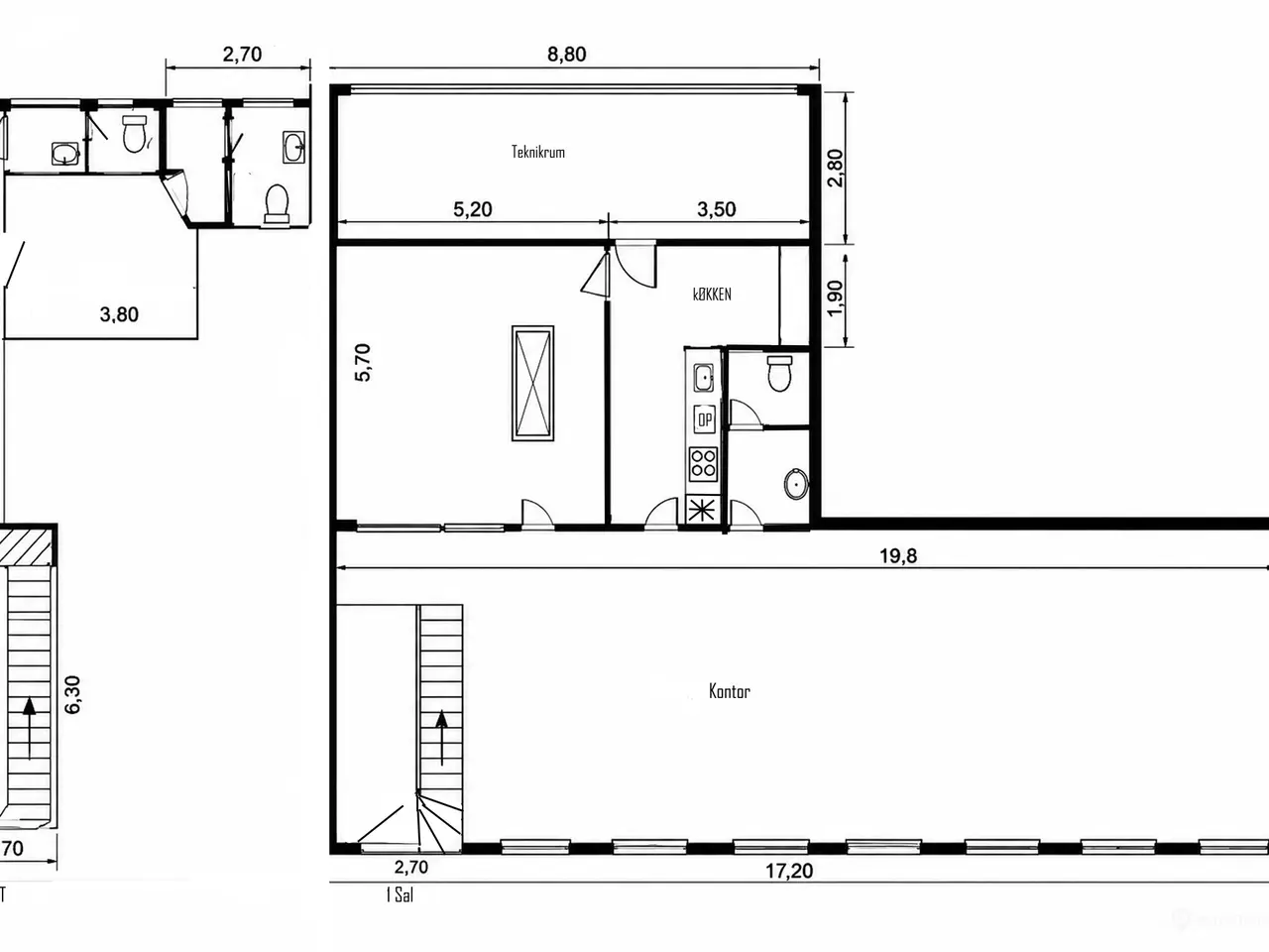 Billede 7 - Nyrenoveret kontorlejemål på 260 m2 – centralt i Roskilde