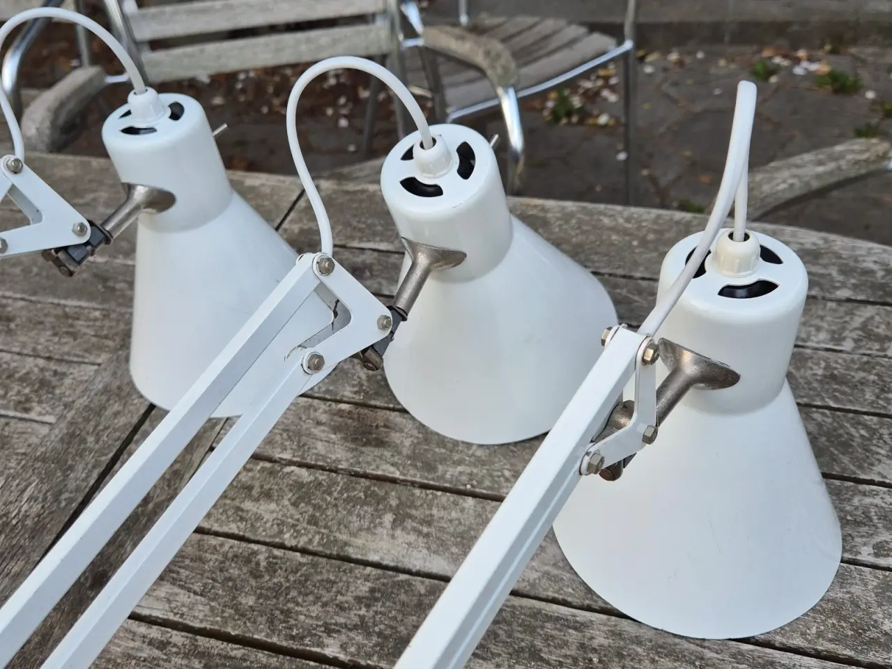 Billede 6 - Kridhvide Luxo arkitektlamper til væg