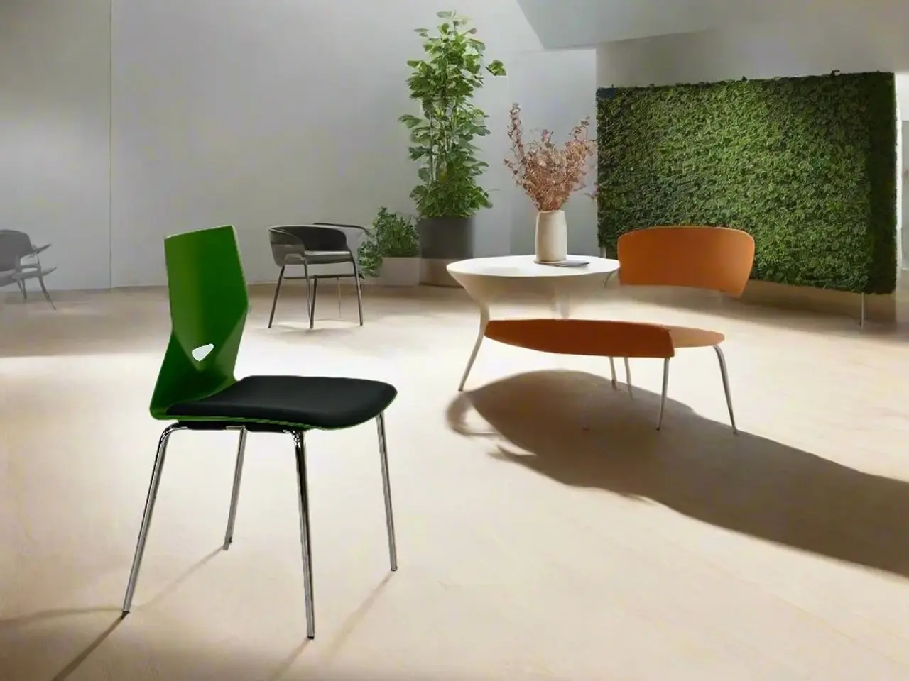 Billede 2 - Four Design 4-Cast Four Stol – Grøn med Krom Stel