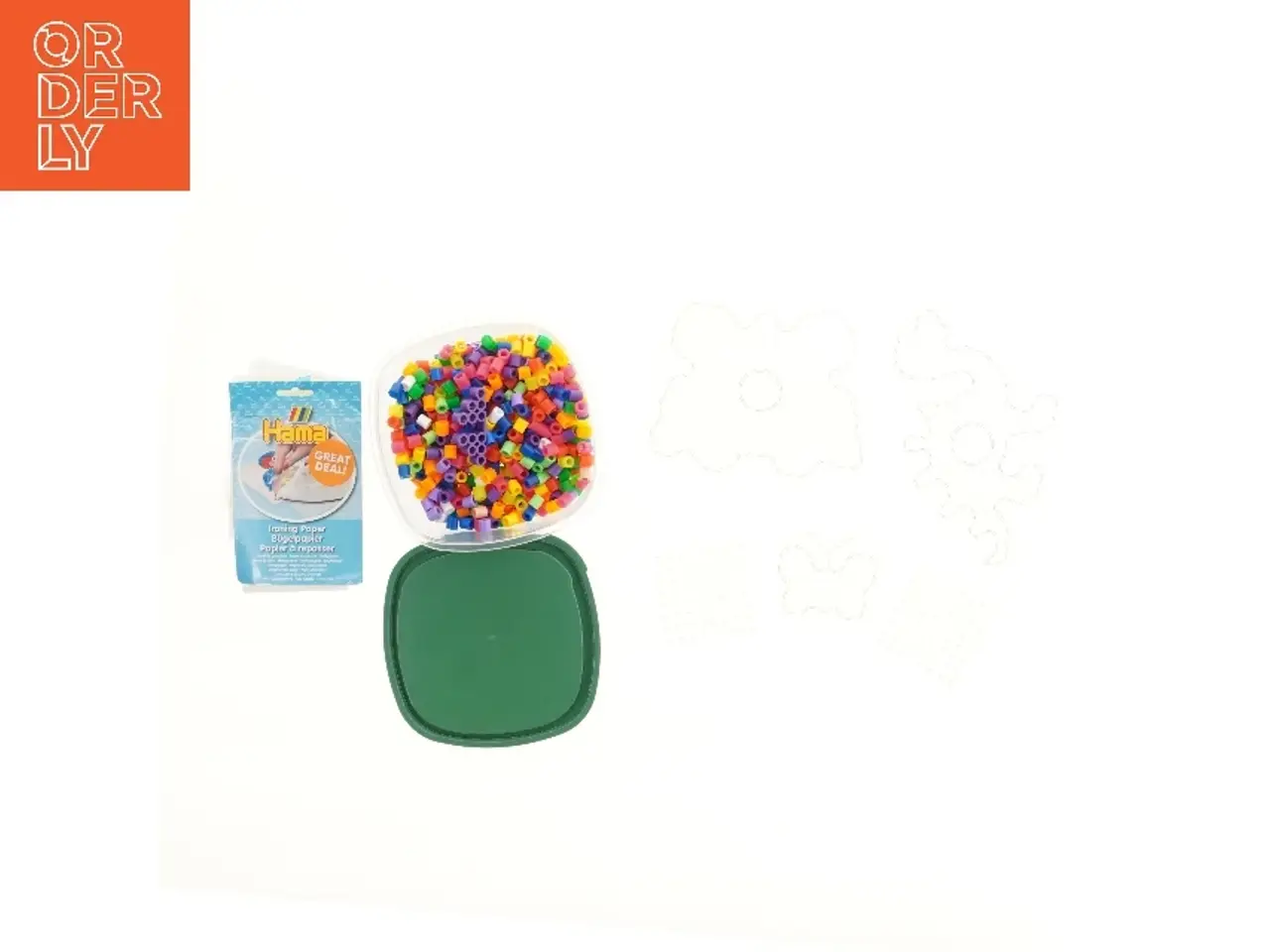 Billede 1 - Hama XL rørperler med stiftplader (store perler)