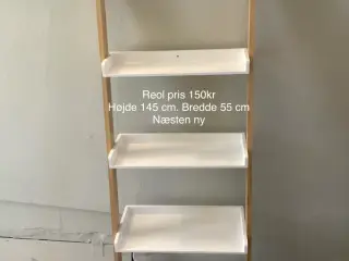 Fritstående reol med 4 hylder