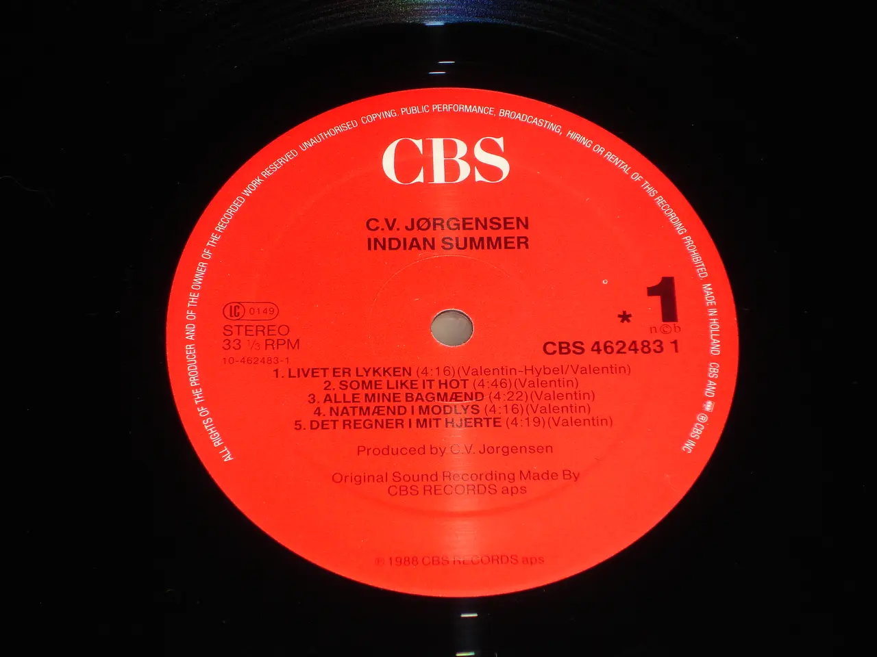 Billede 5 - (Sender gerne) C.V. Jørgensen – Indian Summer