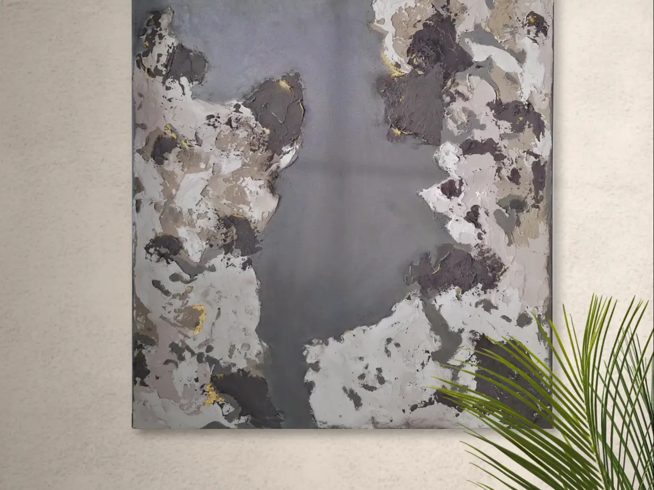 Billede 3 - Abstrakt struktur maleri - 60×80 cm