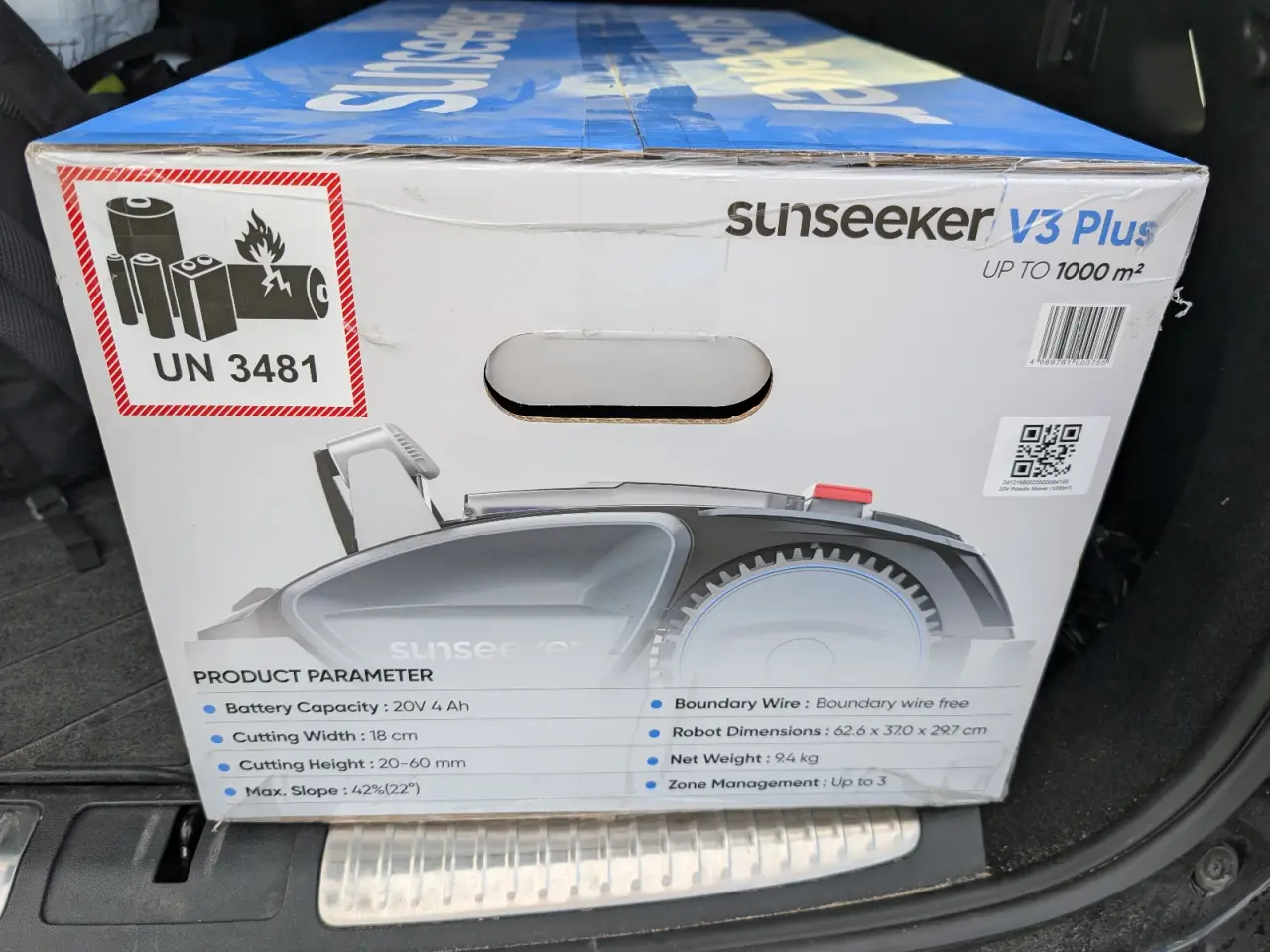 Billede 2 - Sunseeker V3 Plus robotplæneklipper, 1000 m2