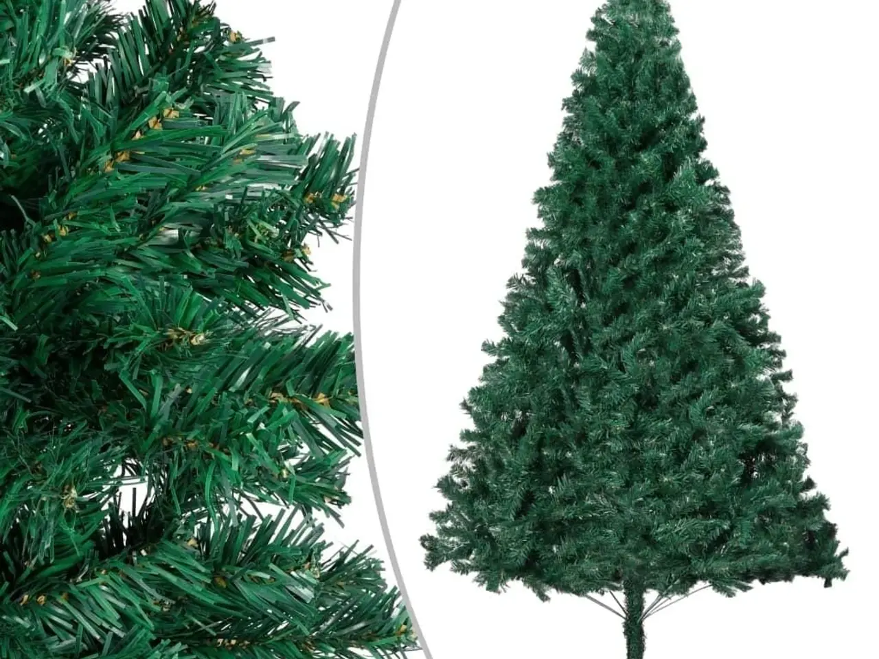 Billede 1 - Kunstigt juletræ med tykke grene 150 cm - grøn
