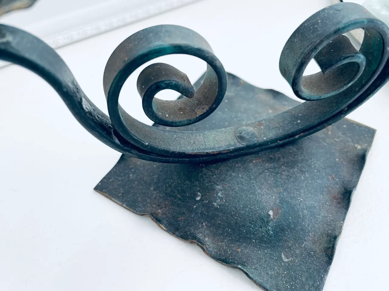 Billede 17 - Lysestage med patina 