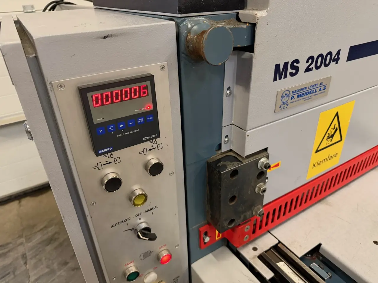 Billede 11 - Mekanisk maskinsaks 2050 x 4 mm. Durma MS 2004.