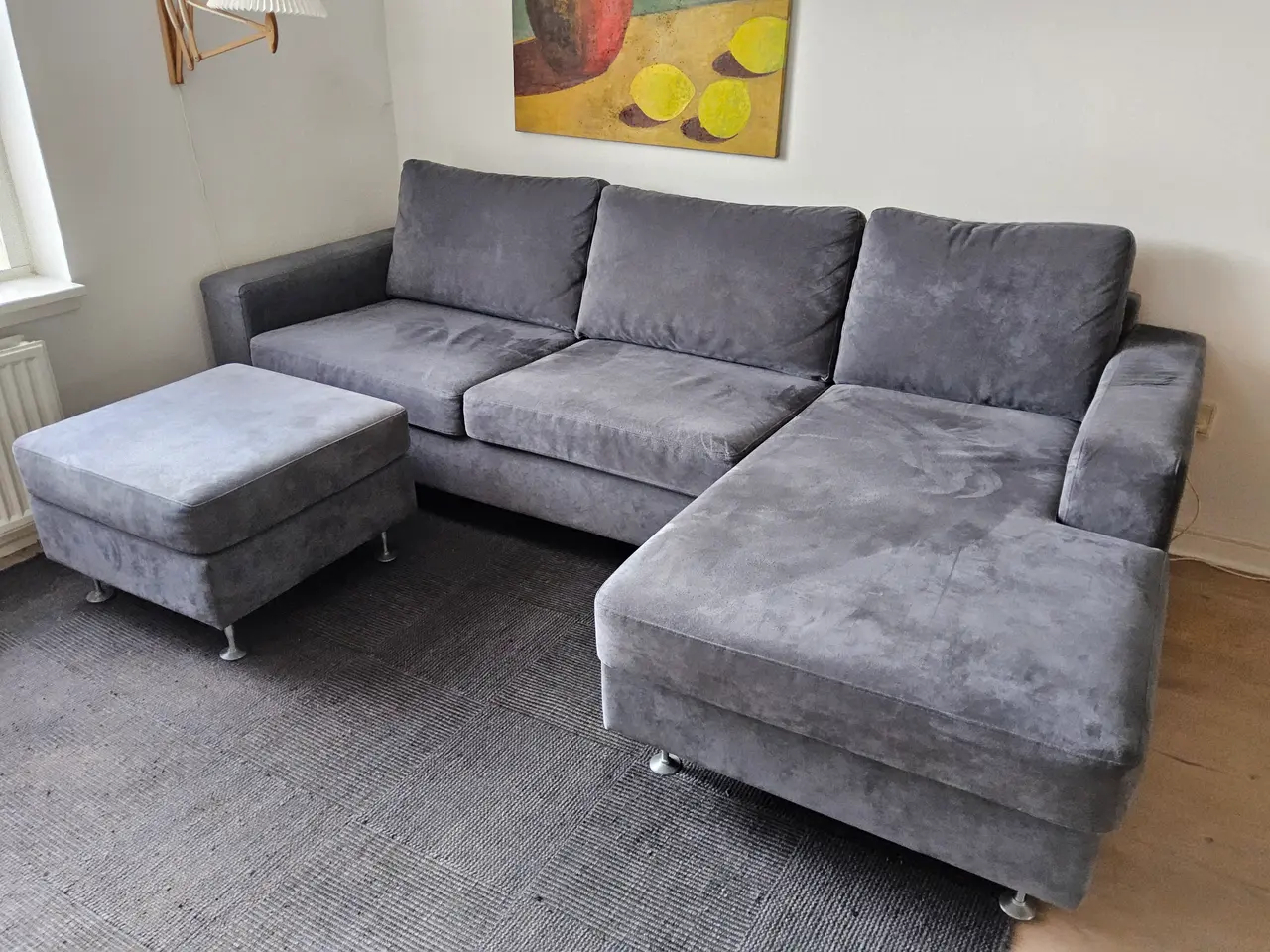 Billede 1 - Chaiselong sofa + puf