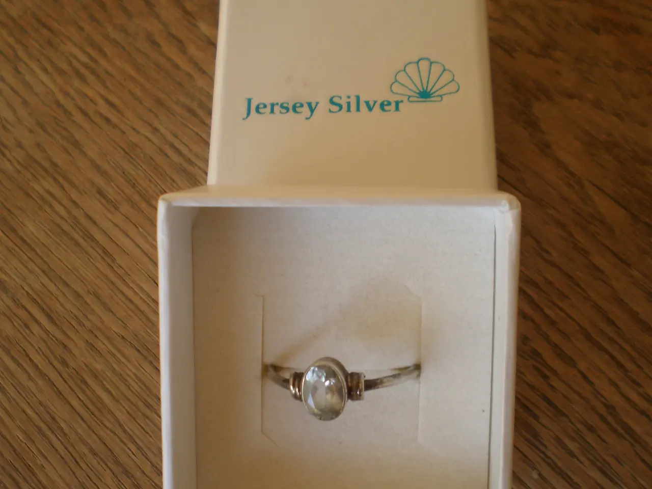 Billede 2 - Jersey Silver ring m/halvædelsten