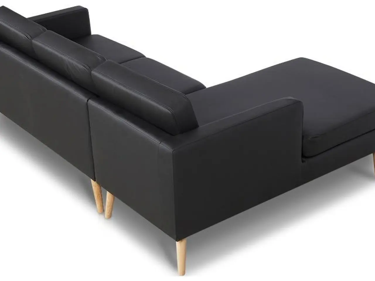 Billede 4 - Novelty chaiselongsofa venstrevendt - sort tekstillæder