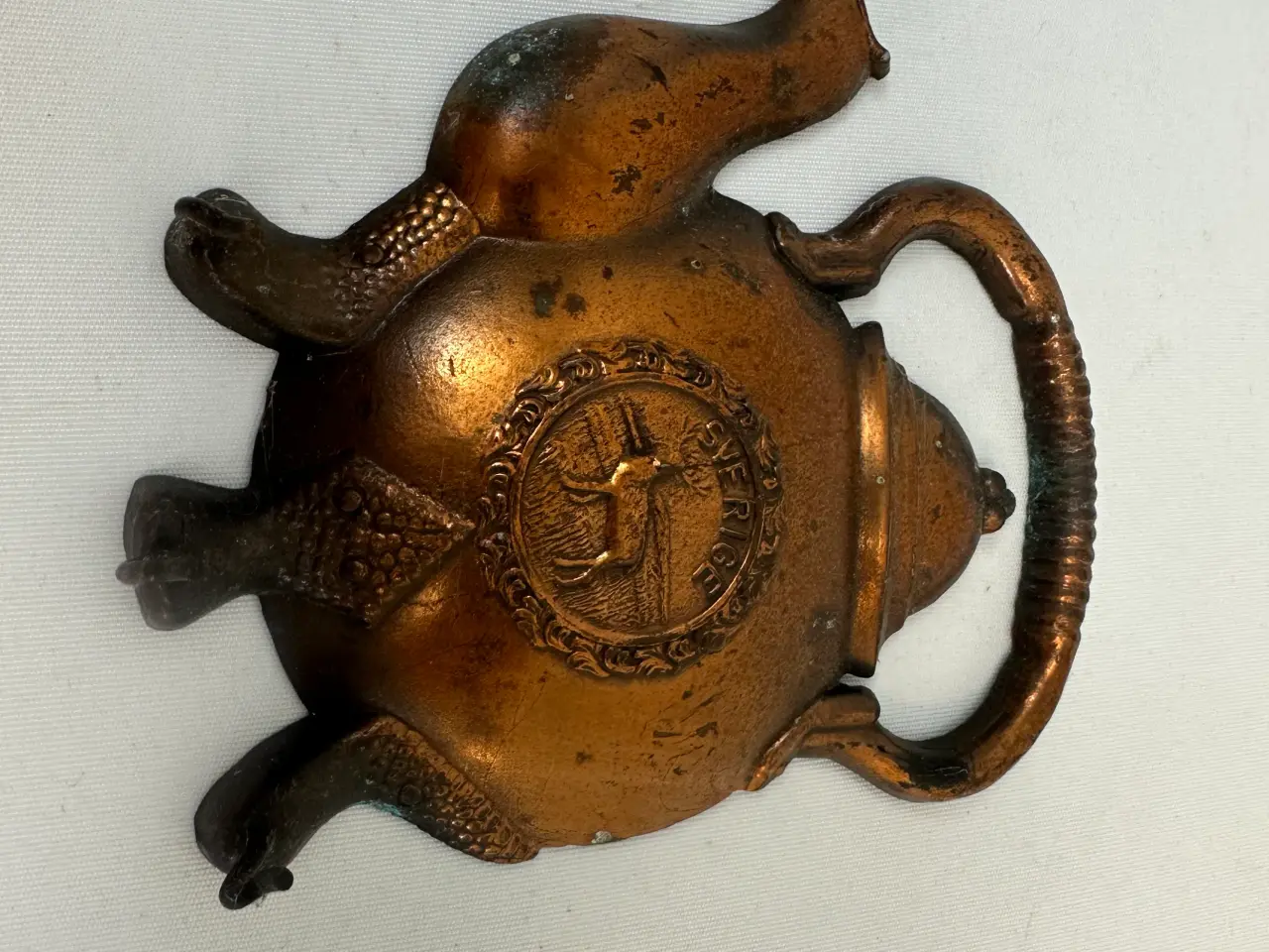Billede 1 - Vintage tekande / tepotte kobber knage