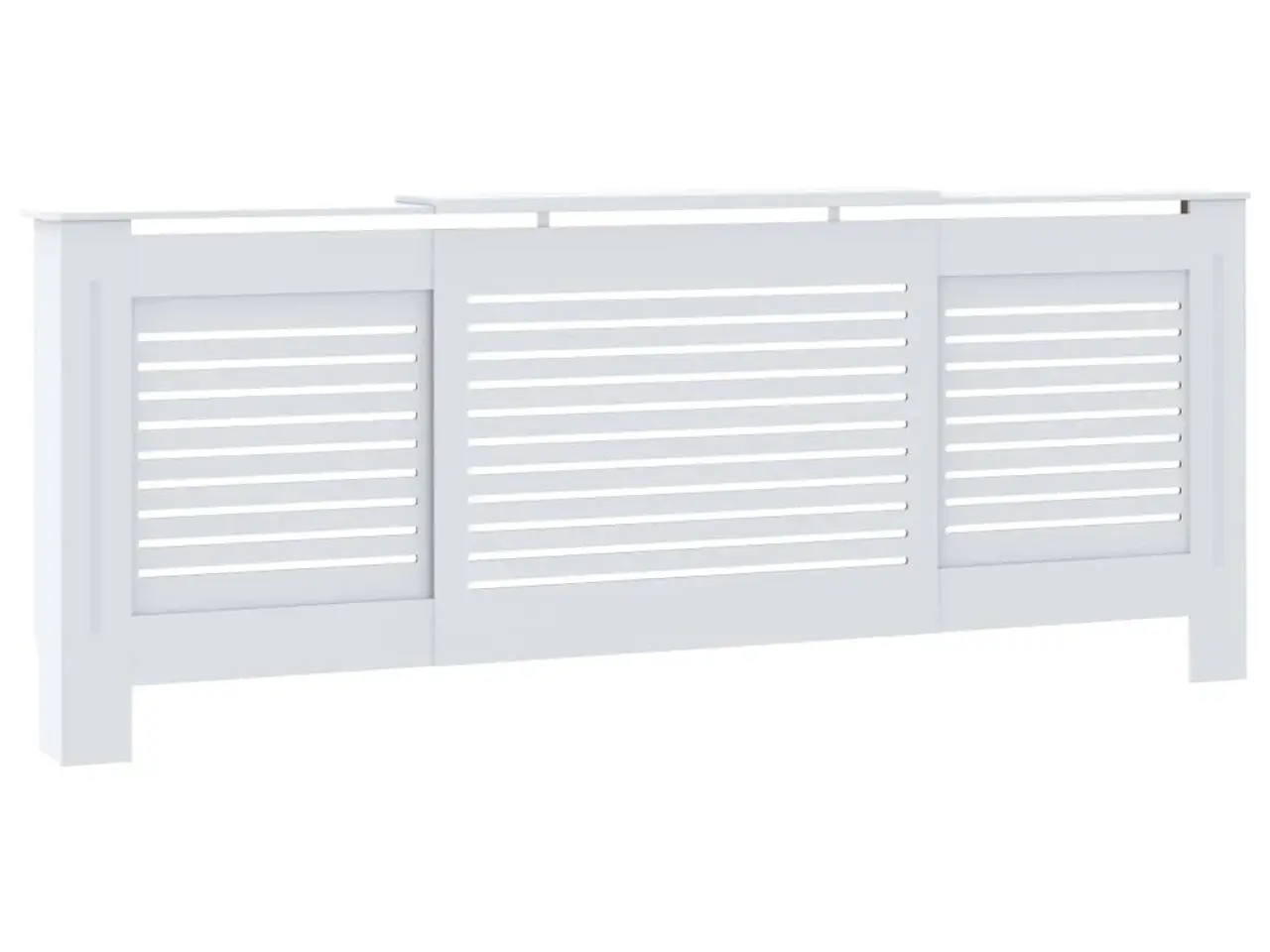 Billede 2 - Radiatorskjuler 205 cm i MDF - hvid, justerbar