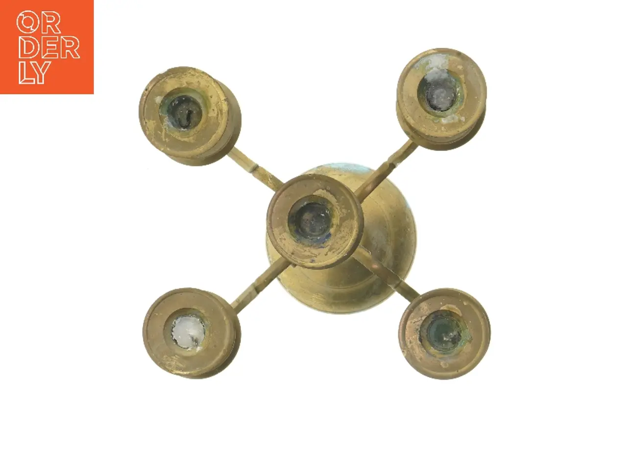 Billede 2 - Messinglysestage (str. 31,5 cm)