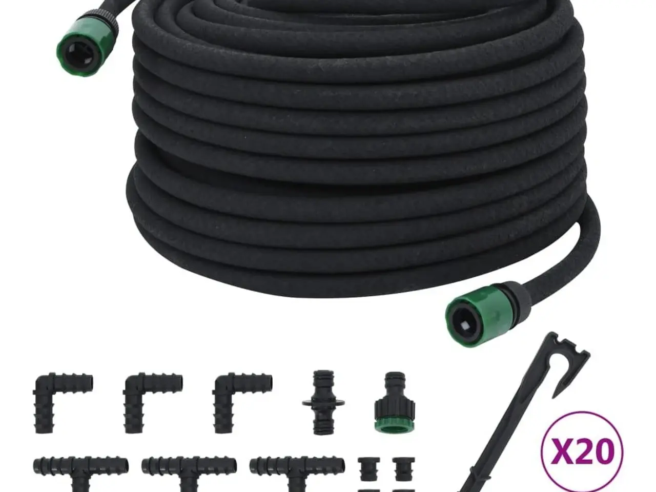 Billede 3 - Siveslange 50 m - 0,6" gummi, sort