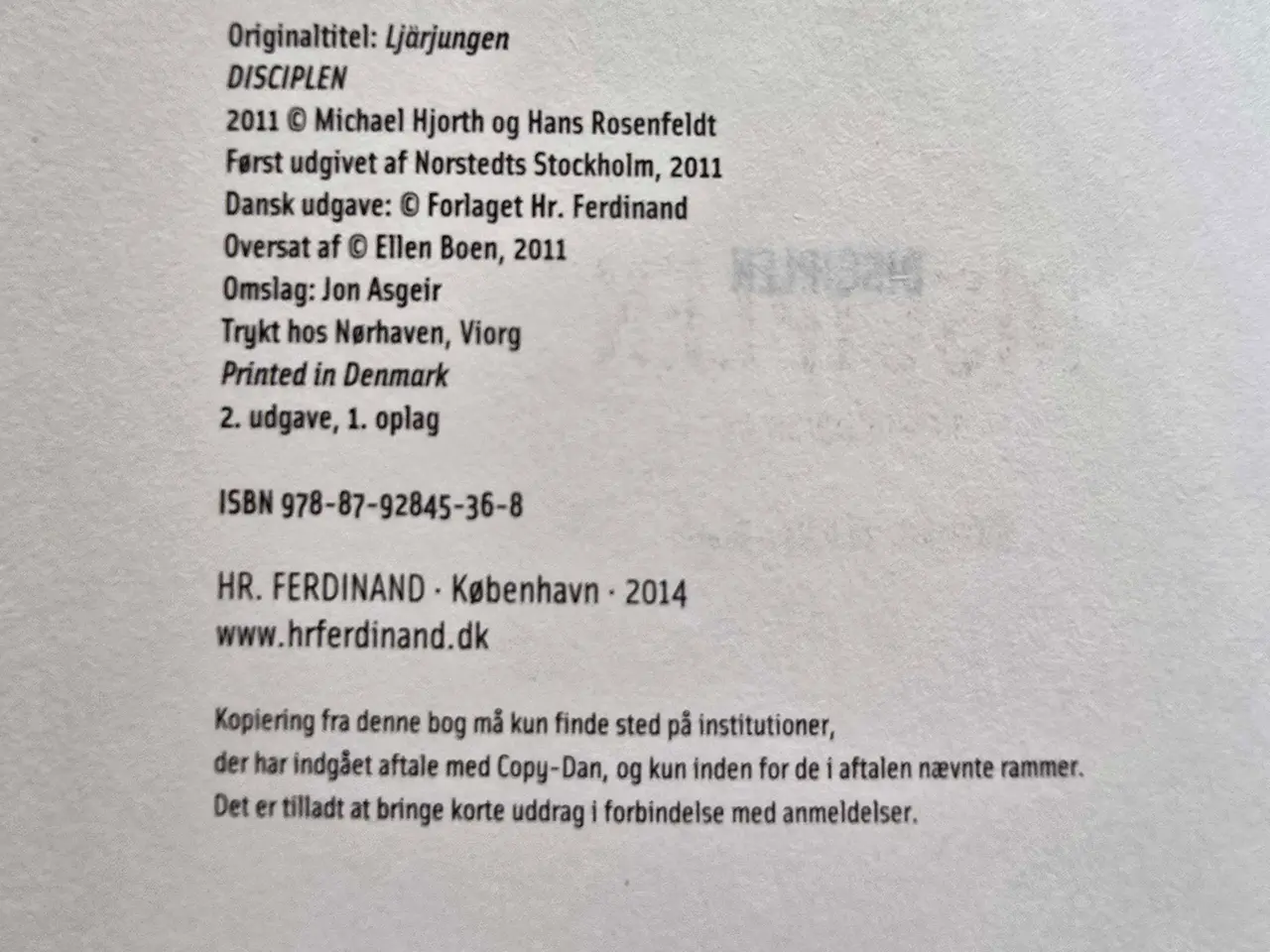 Billede 6 - Hjort Rosenfeldt - 3 bøger