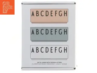 Design Letters skåle sæt fra Design Letters (str. 3 stk Ø 11 cm længde 4,5 cm)