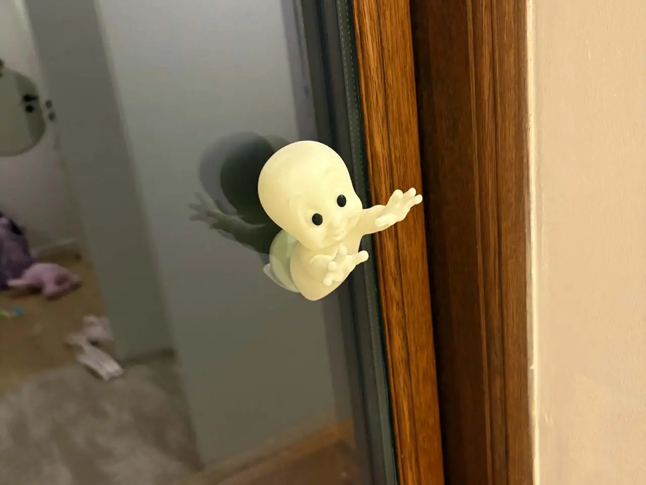 Billede 2 - Casper det venlige spøgelse, selvlysende vinduesdekoration 👻