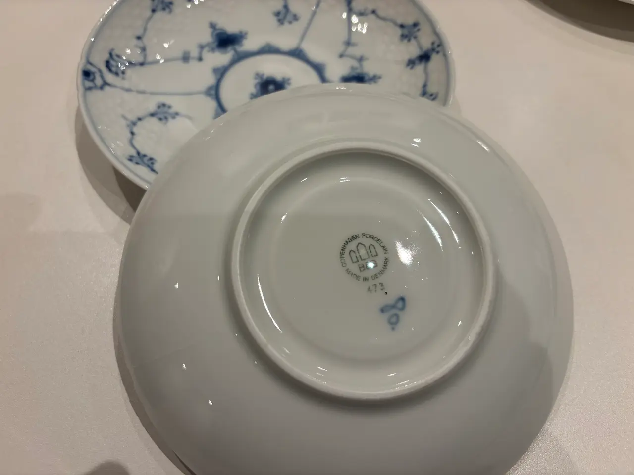 Billede 3 - Musselmalet sidetallerken
