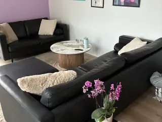2 og 3 pers Mogens Hansen sofa med en puf