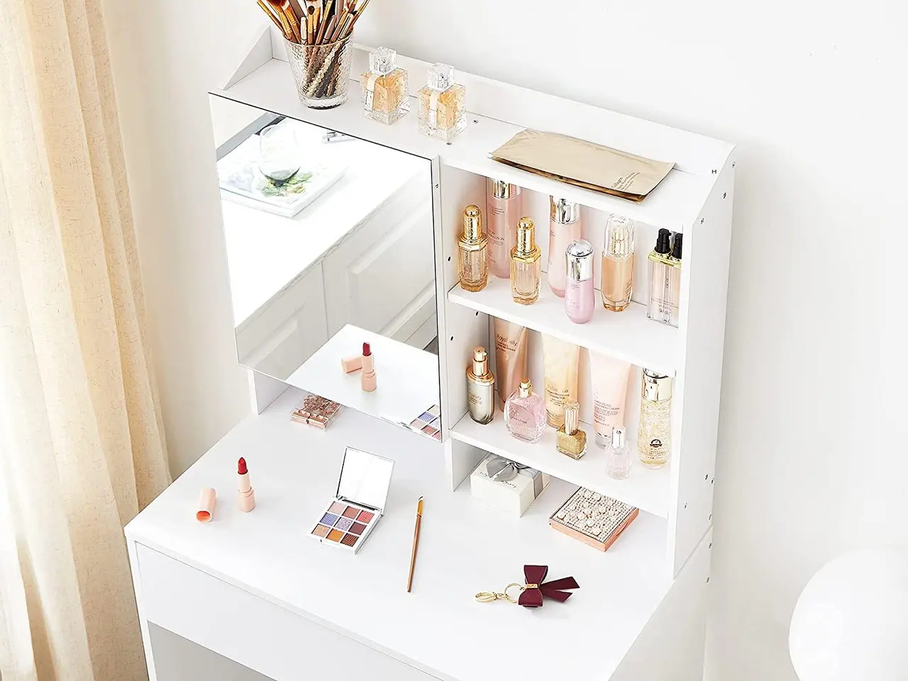 Billede 4 - Toiletbord med spejl Dressing Table, hvid