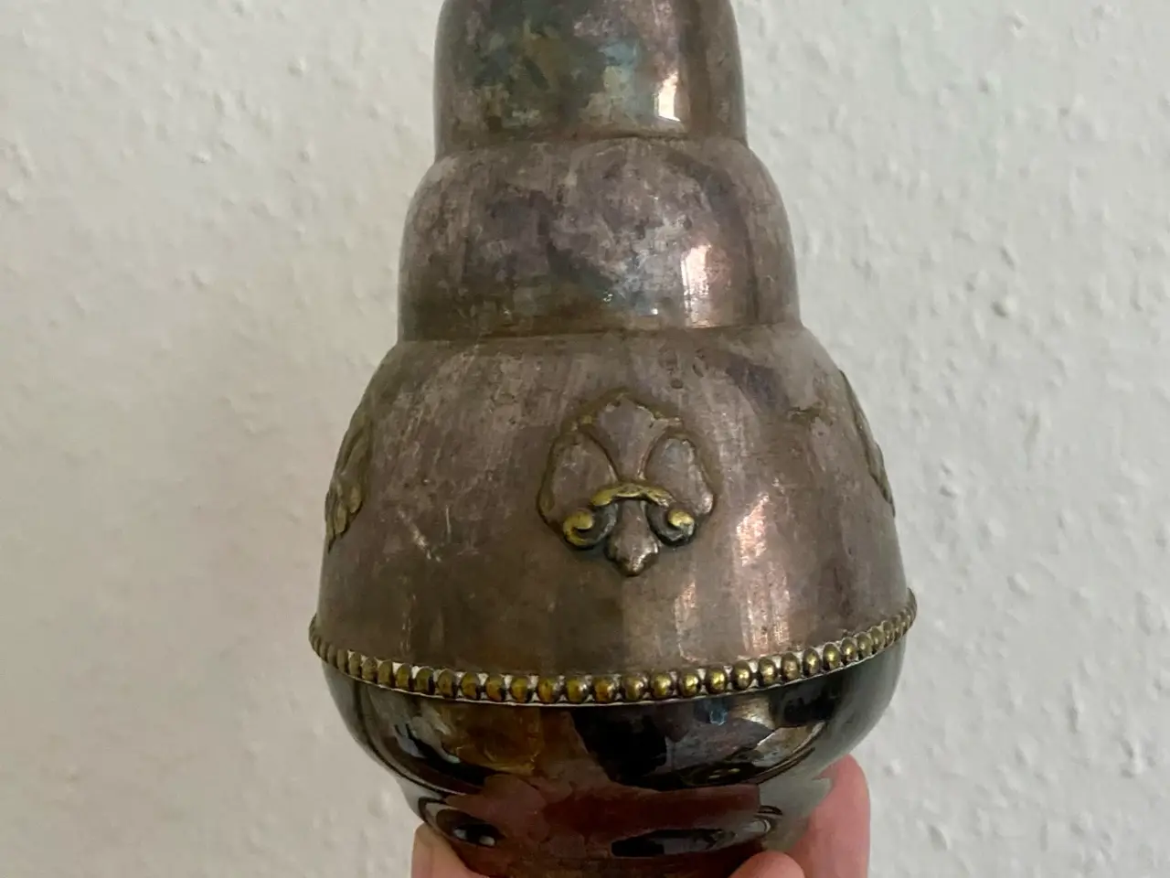 Billede 1 - Gammel pletsølv vase