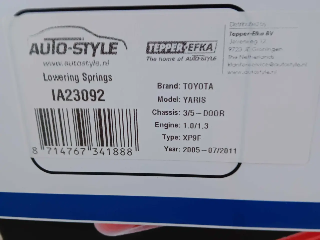 Billede 1 - Nyt fjedersæt til Toyota