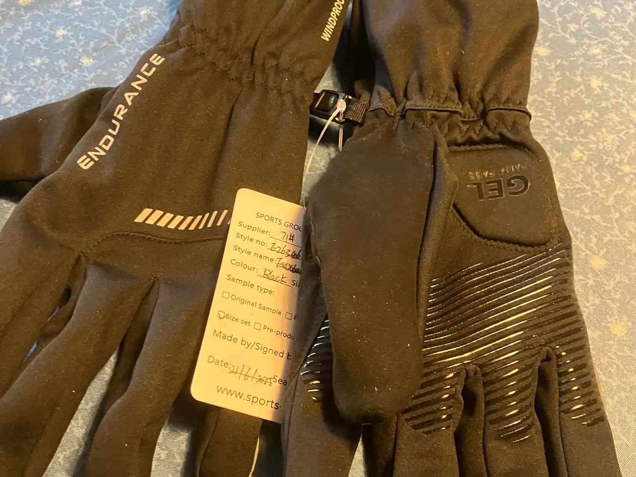 Billede 1 - Nye sorte cykelhandsker str. XL