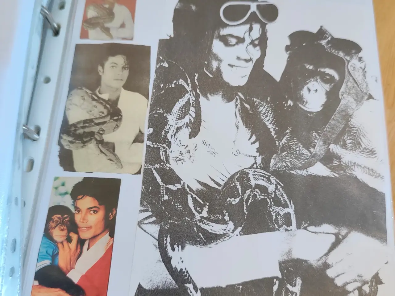 Billede 12 - Stor sort ringbind med Michael Jackson