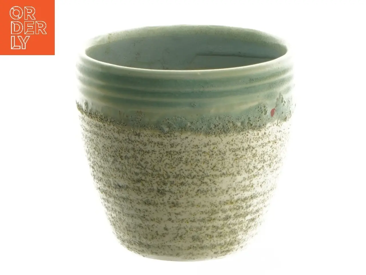 Billede 1 - Keramisk vase (str. Ø 10,5 cm længde 9,5 cm)