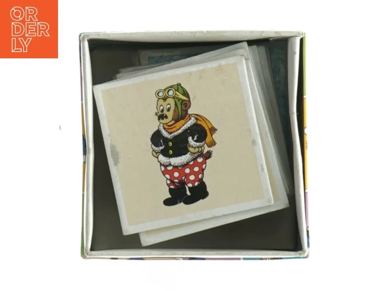 Billede 2 - Vintage børne-huskespil fra Rasmus Klump (str. 9 x 9 x 9 cm)