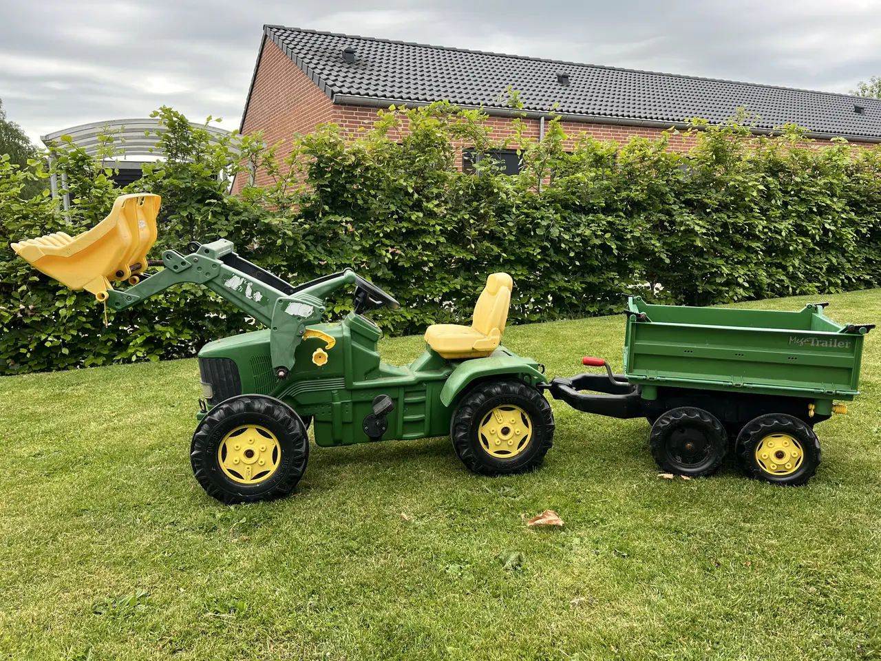 Billede 2 - John Deere Pedaltraktor med tippelad og grab