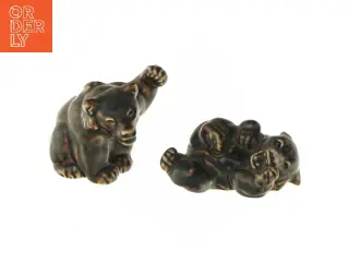 Royal Copenhagen bjørneunger stentøj (str. 9 cm)