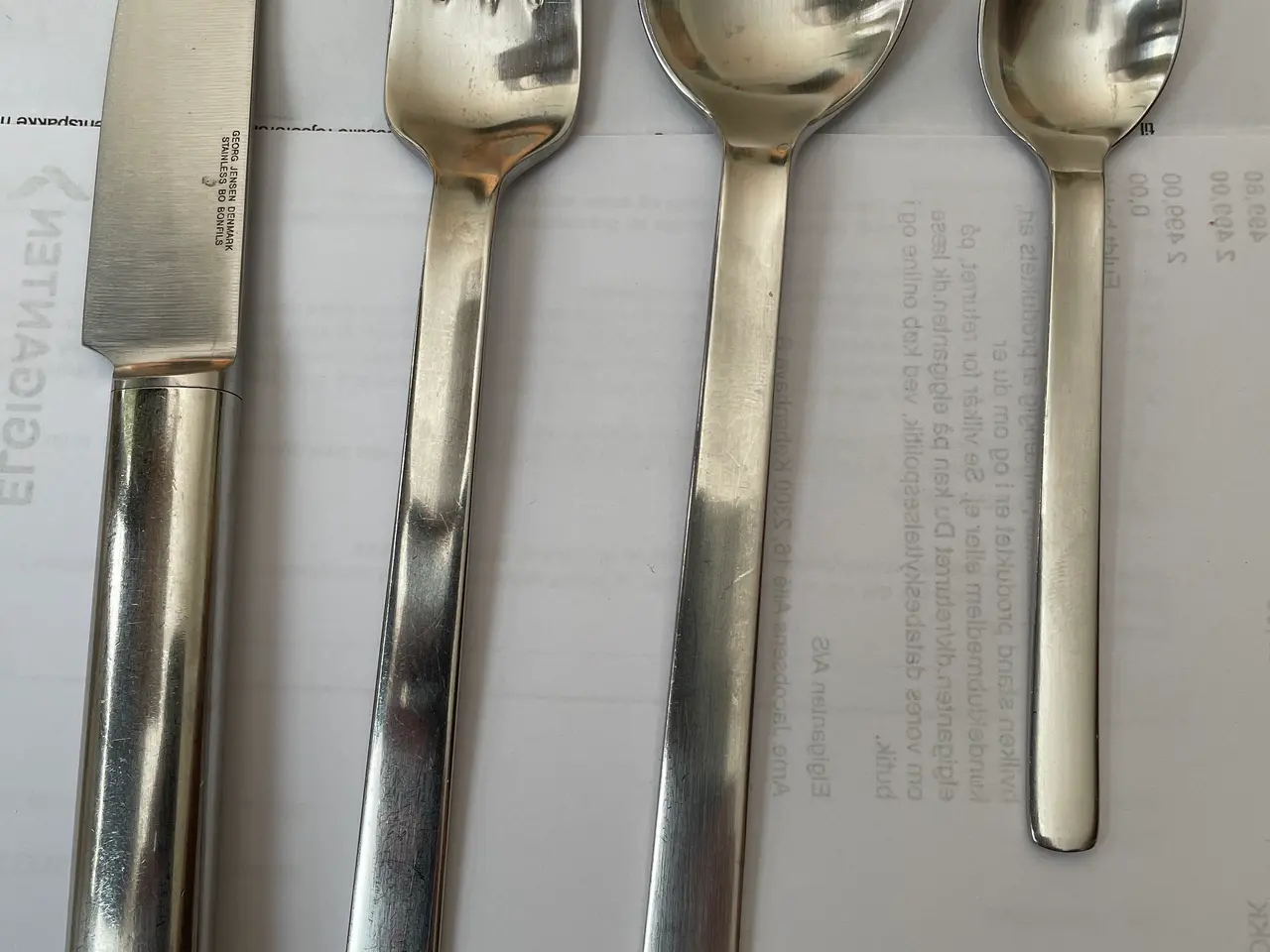 Billede 1 - Komplet kuvertsæt fra Georg Jensen