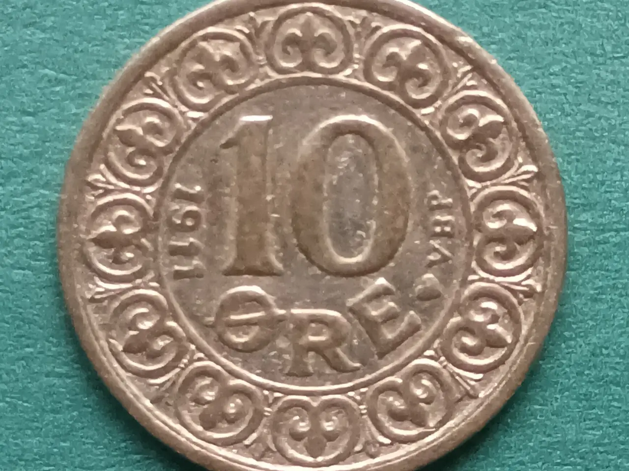 Billede 1 - 10 øre 1911 i sølv.