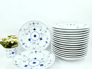 Musselmalet stor Dyb Hotelporcelæn Tallerken