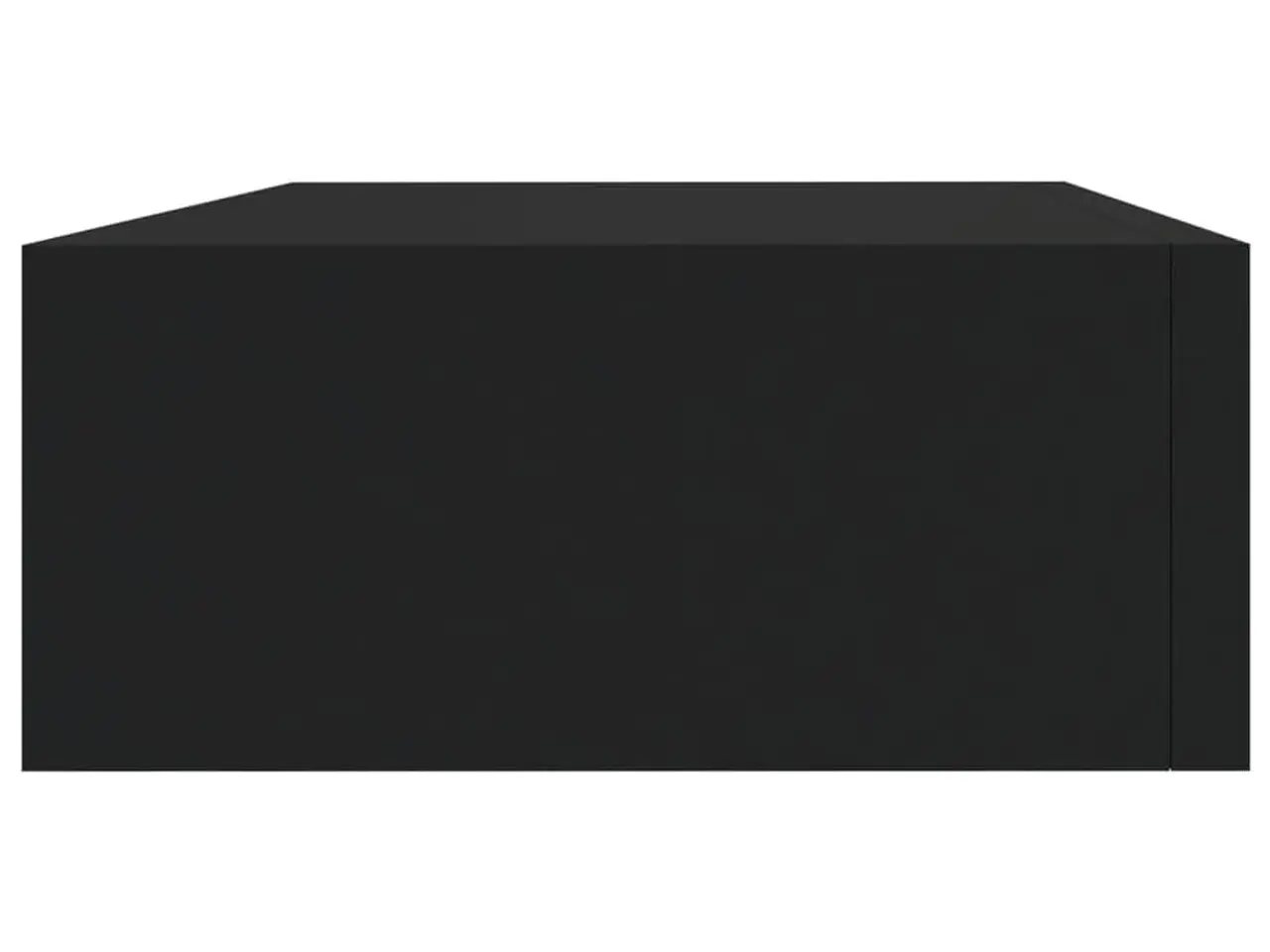 Billede 5 - Væghylde med skuffe 40x23,5x10 cm MDF sort