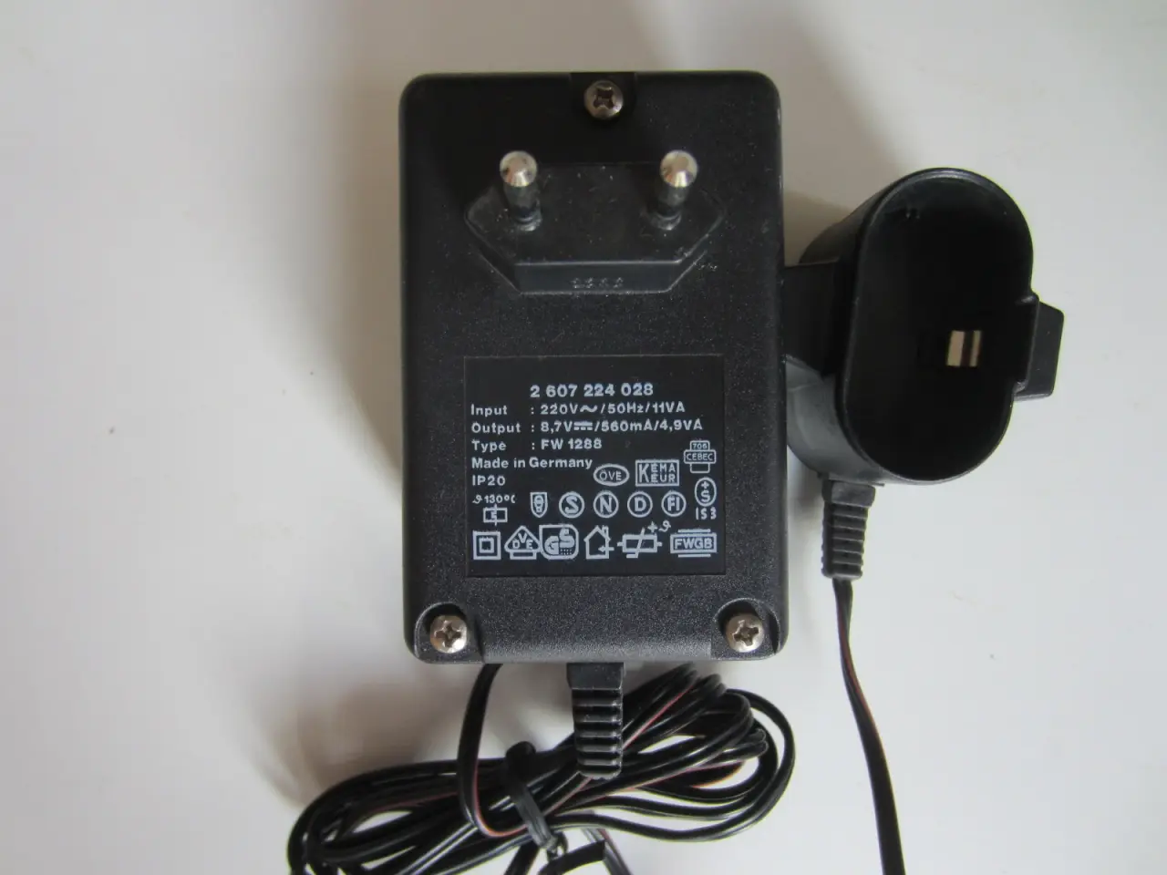 Billede 3 - BOSCH 7,2V oplader FW 1288 til BOSCH 7,2V