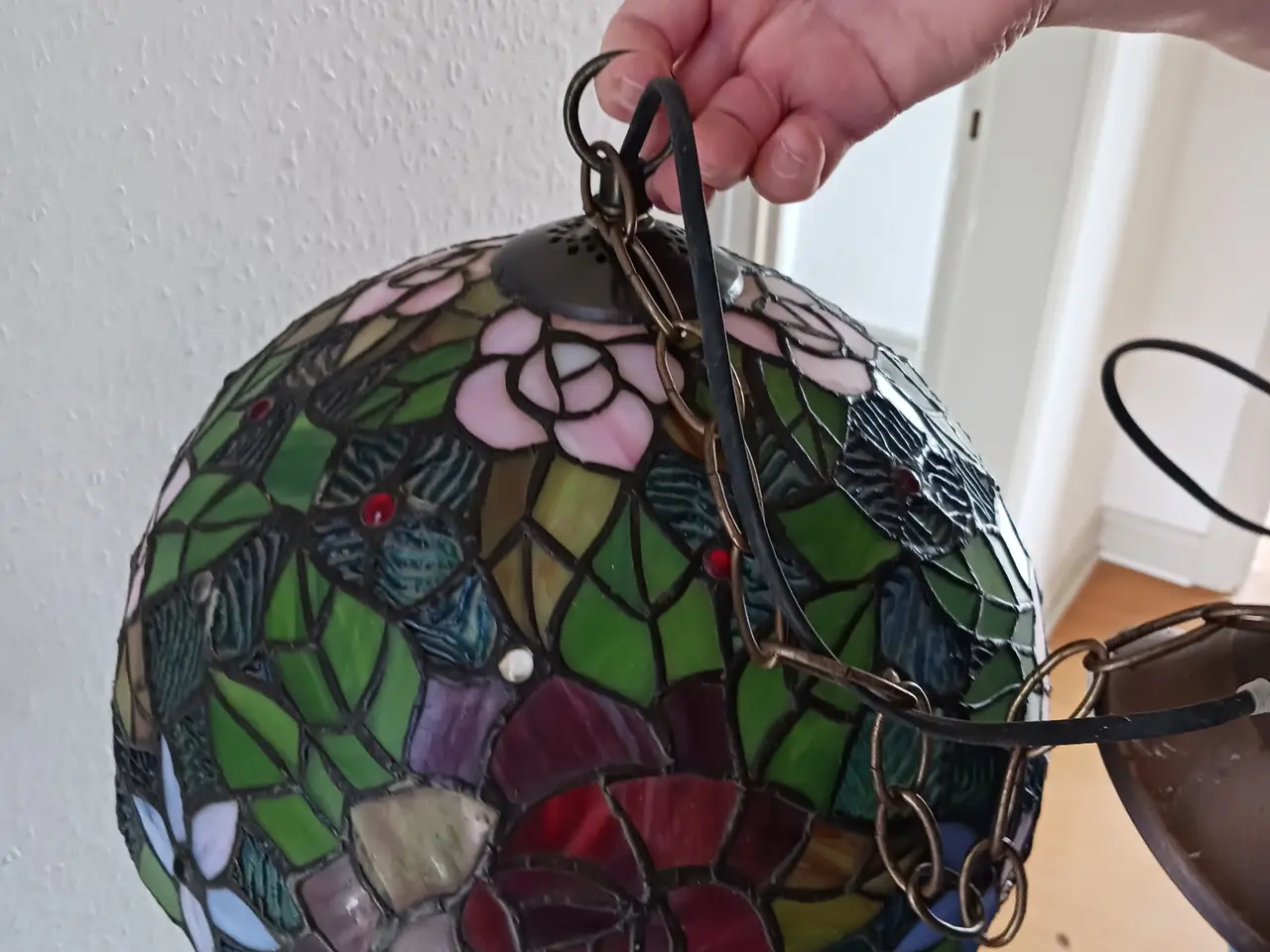 Billede 2 - Tiffany loftlampe gammel navn mærke på