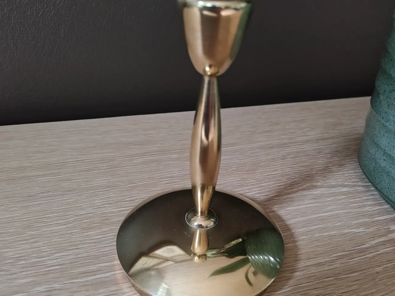 Billede 1 - Flot messing lysestage