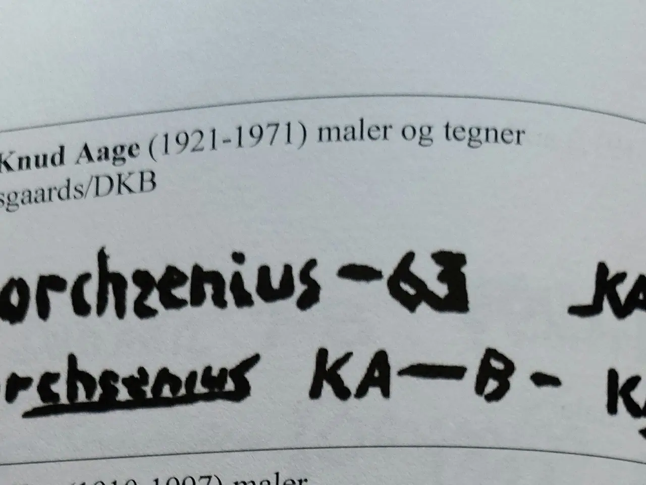 Billede 5 - K. A. BORCHSENIUS - ( 1921 - 1971 ) - oliemaleri -