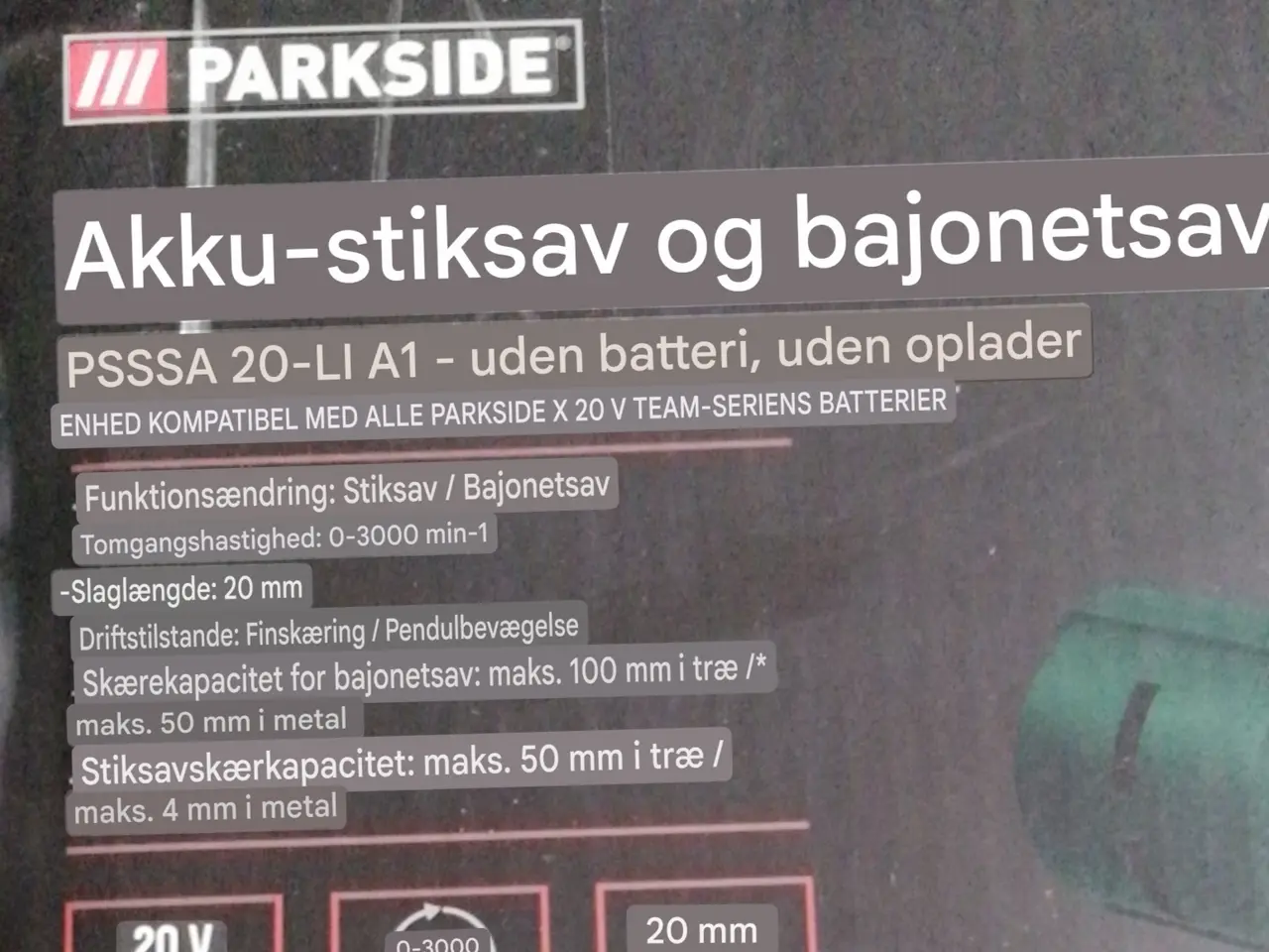 Billede 1 - Stiksav og en bajonetsav 