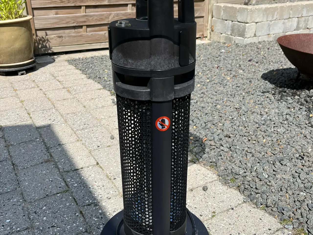 Billede 1 - EL terasse varmer med cafebord i glas