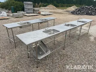 Udendørskøkken Rustfri 2 Styk
